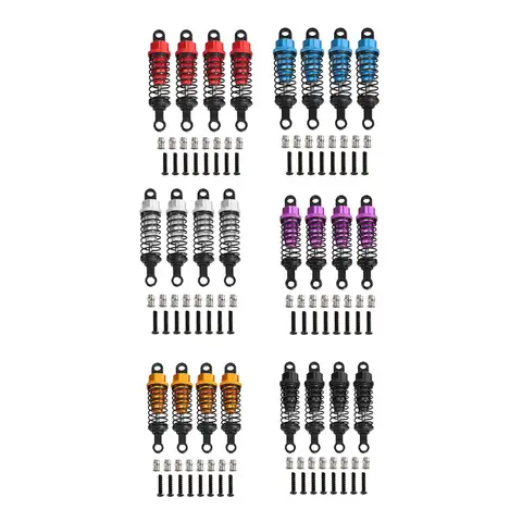 4 шт. металлические масляные амортизаторы для радиоуправляемых автомобилей MN98 MN99S MN82