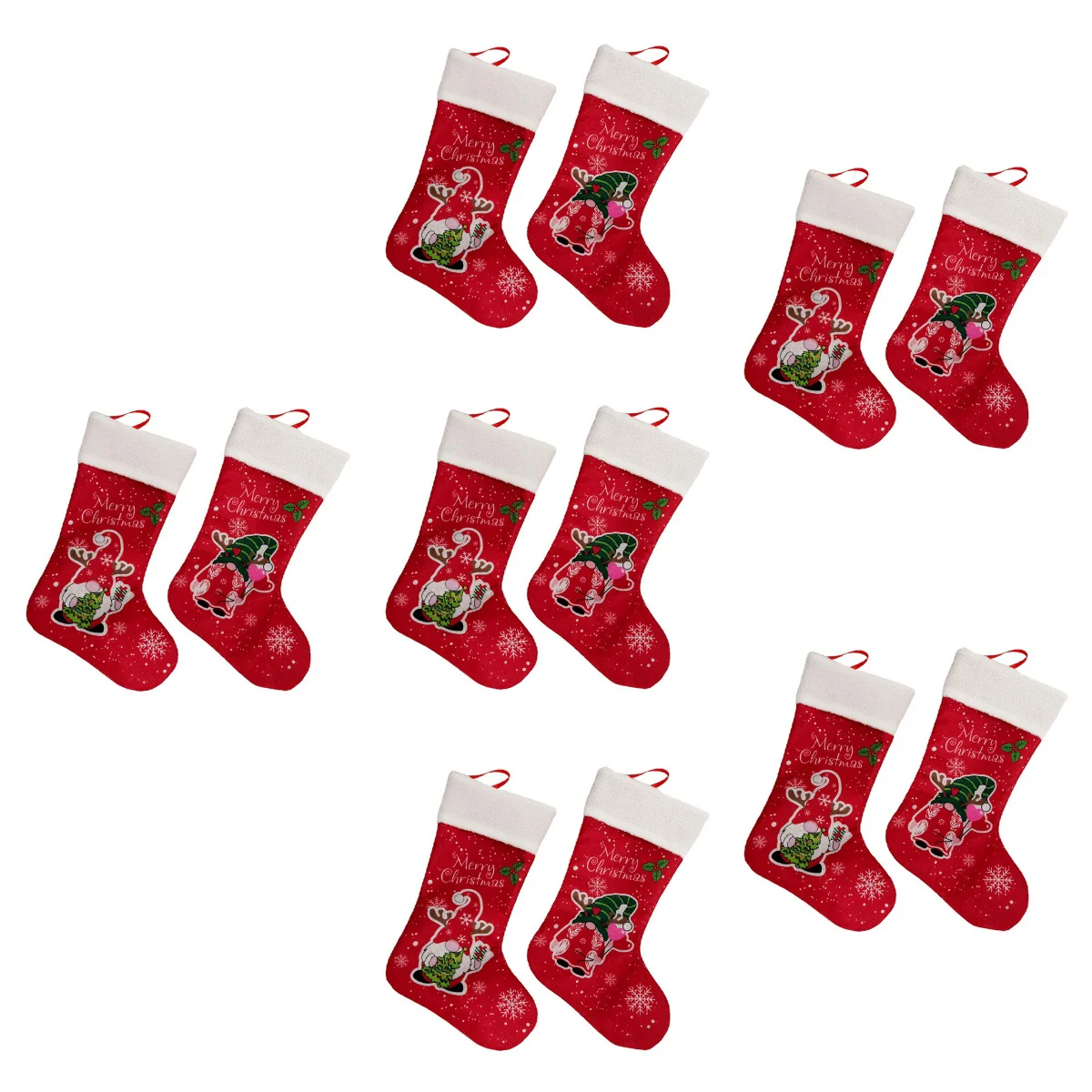 

Christmas Stockings Gnome Stockingsanta Socks Cute Pendant Redfamily Swedish Hanging Traditional Candydecor Fancy Gifts Prop