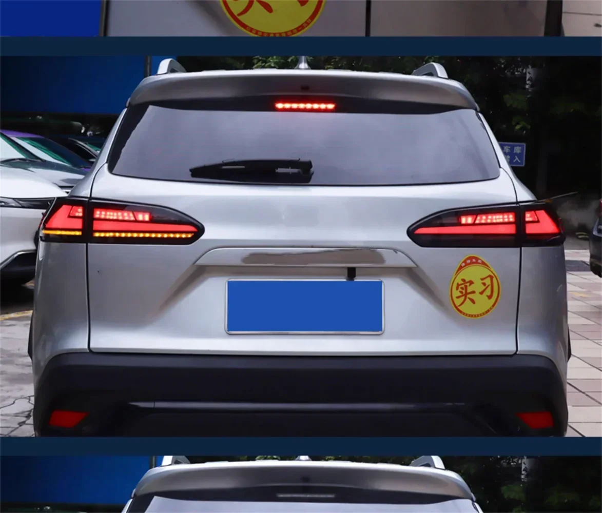 Фото Светодиодные задние фонари для Toyota Frontlander Corolla Cross 22-23: стоп-сигнал, фонарь заднего хода, указатель поворота, 2 шт. №5