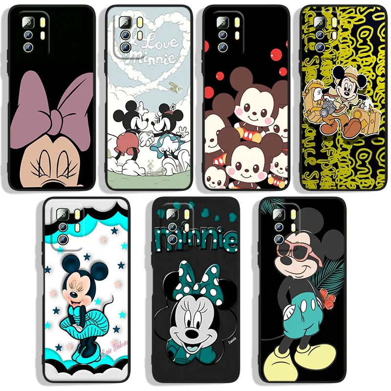 

Disney Mickey And Minnie Phone Case For Xiaomi Redmi Note 4X 5 5A(32GB) 6 7 8T 8 9 9T 9Pro Max 9S Pro Black Funda Cover Silicone