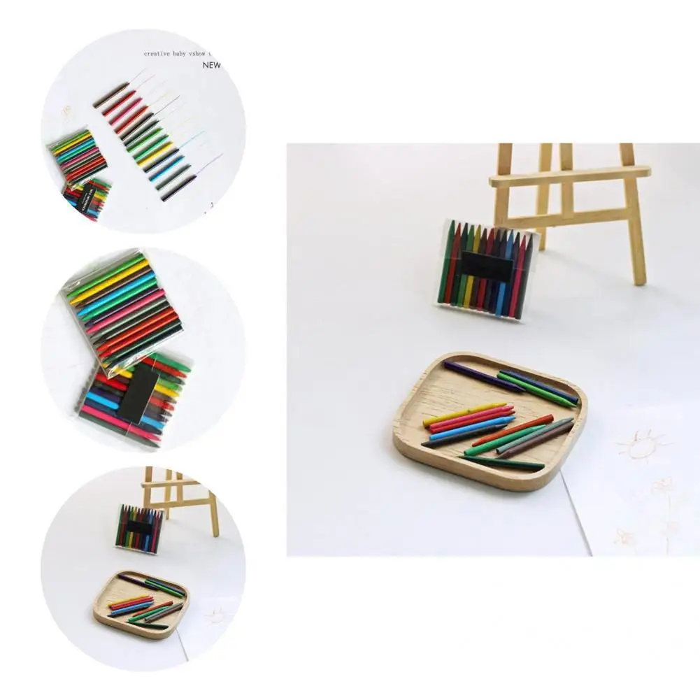 

Ornament 13Pcs/Set Attractive Photography Props Mini Crayon Model Vivid Color Dollhouse Crayon Handmade for Role Play