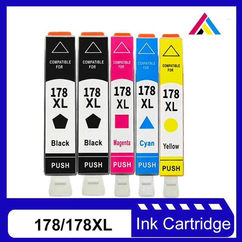 

CSD For HP178 178XL Ink Cartridge Compatible for HP Photosmart B8550 B010B B109a B109n B110a B210b B209a 3070A 7510 3520 6510
