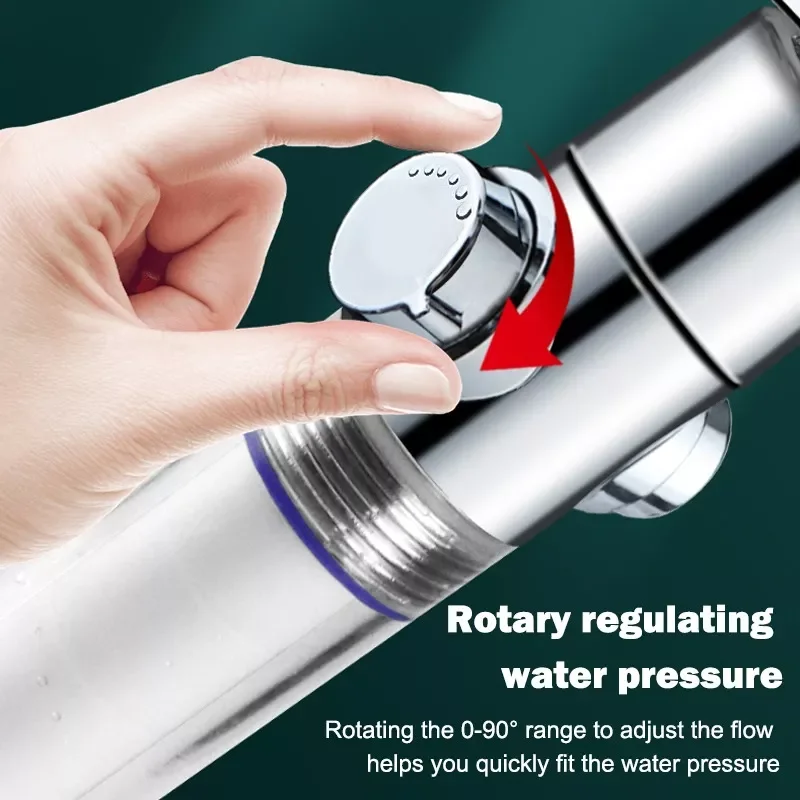 

Shower Head Adjustable Water Pressure Shower Sprayer with Filter Handheld Universal Showerhead Bath Shower Nozzle