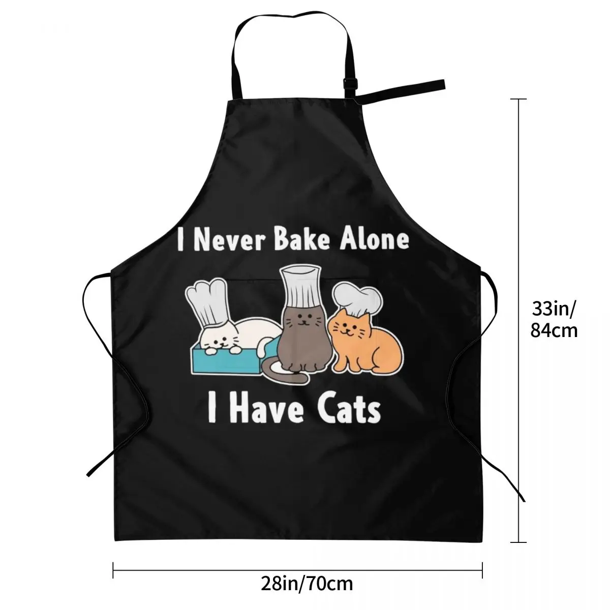 Я никогда не испечь в одиночку у меня есть кошки пекарь кот подарки фартук