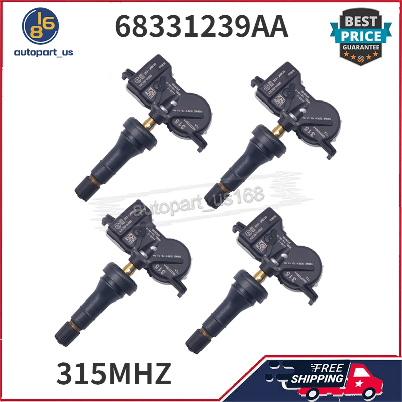 315 МГц для 2018 Jeep Renegade 68331239AA TPMS датчик системы мониторинга давления в шинах