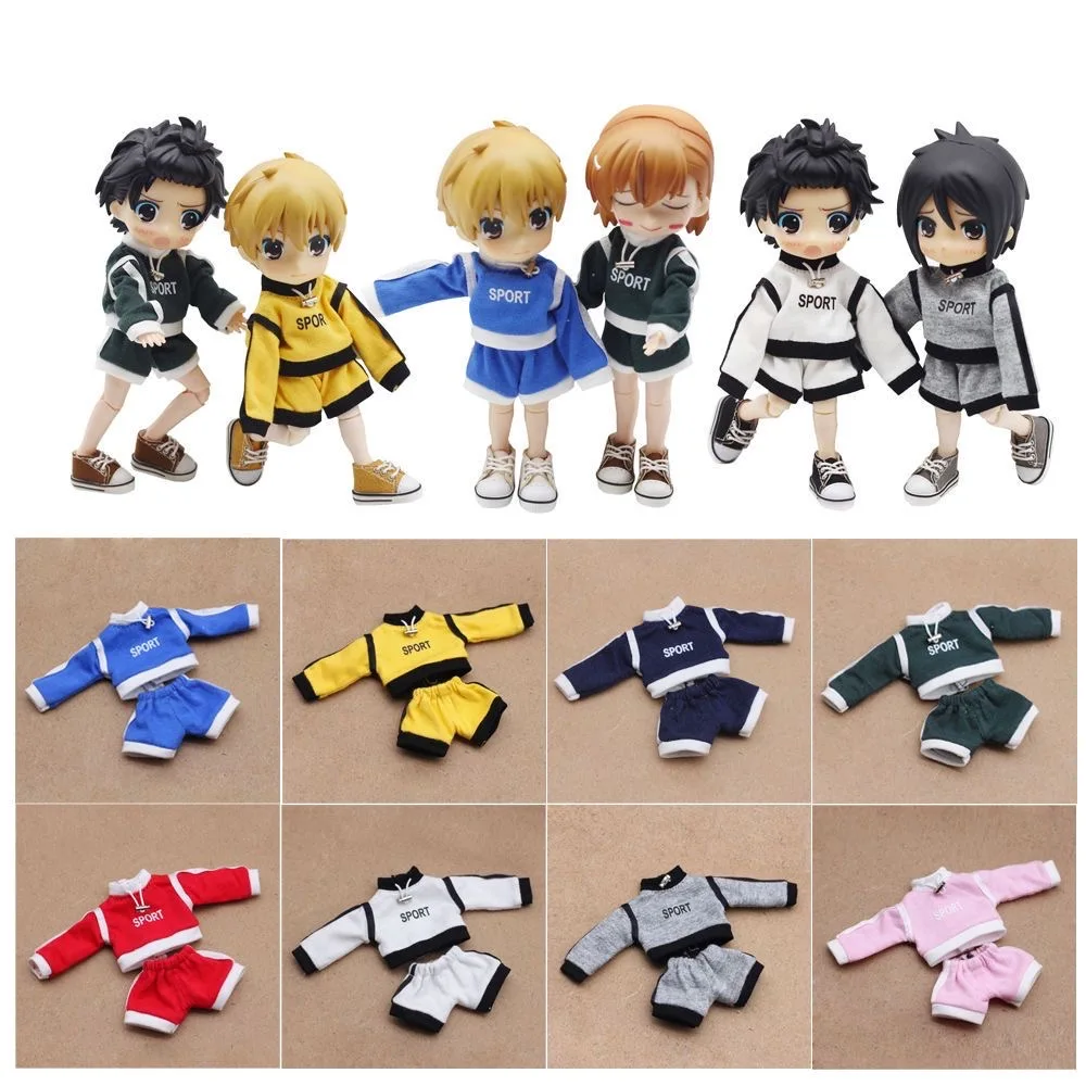 

OB11 Doll Clothes Sports Style Kawaii School Outfit DOD 1/12 GSC P9 YMY Toy Accessories Free Shipping Items Children Gifts
