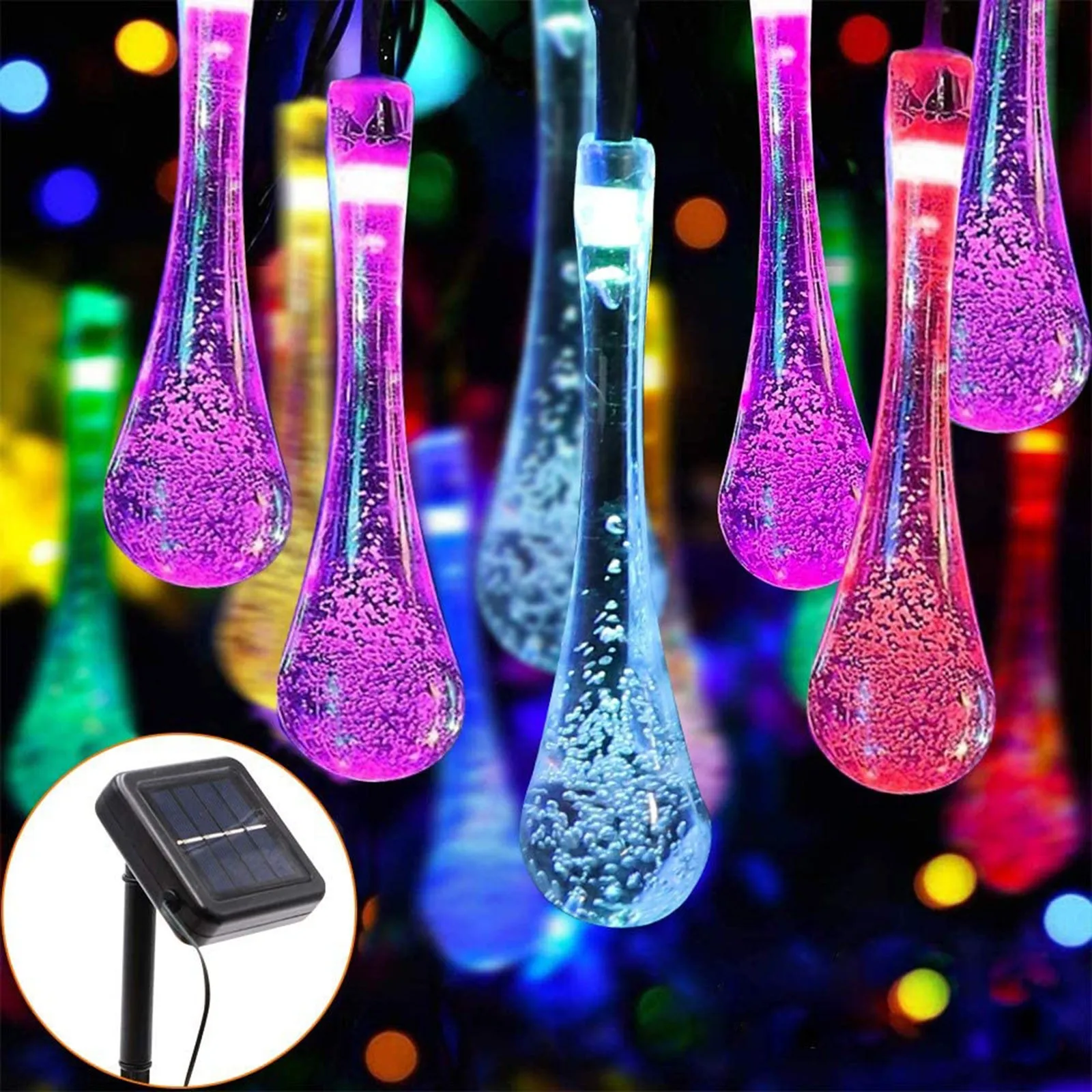 

Solar Led Light Outdoor Solar String Lights Fairy Lights Christmas Decorations for Home Street Garland Curtain Light
