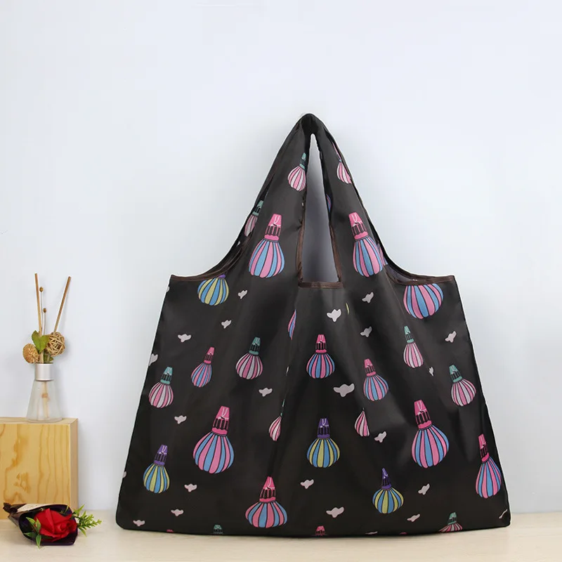 

Large ReusableBag Shoulder Grocery Washable Ladies Shopping Foldable Eco 50lb Fashion Pocket Canvas Tote