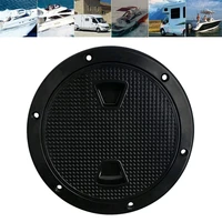 cruise ship round 6 inch access hatch white sailing inspection boat marine deck cover lid
