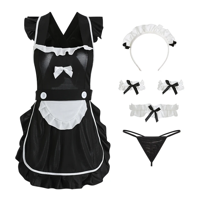 Lolita Sweet Waiter Bar шоу на Хэллоуин Экзотические костюмы кофейной горничной