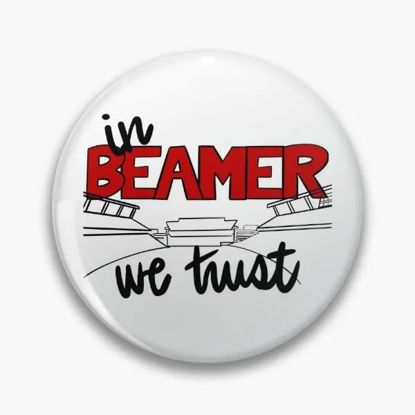 

In Beamer We Trust With Stadium Soft Button Pin Brooch Lapel Pin Funny Hat Clothes Creative Cute Gift Collar Fashion Lover
