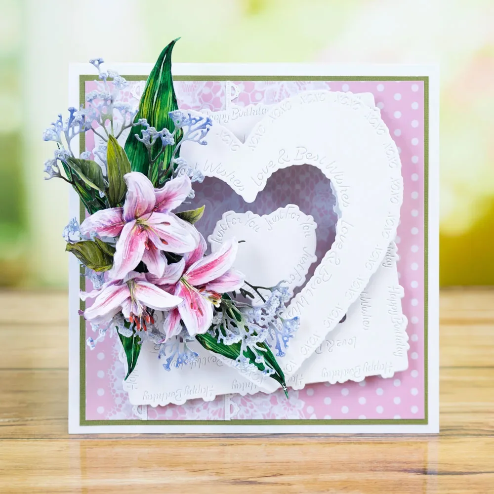 Мир Лилия Великолепная зелень 2024 новые металлические пресс-формы для сделай сам