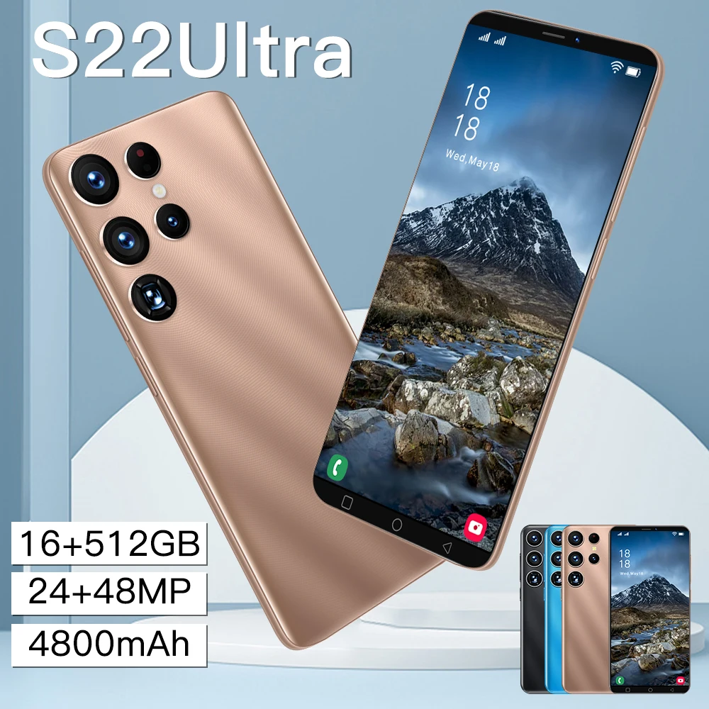 Смартфон недорогой смартфон на базе Android S22 5 дюйма 6G 128 ГБ 4800 мАч |