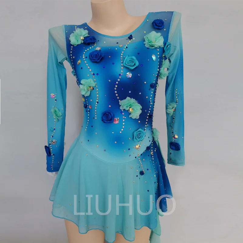 

LIUHUO Ice Figure Skating Dress Women Competition Stage Handicraft Professional Girls Show