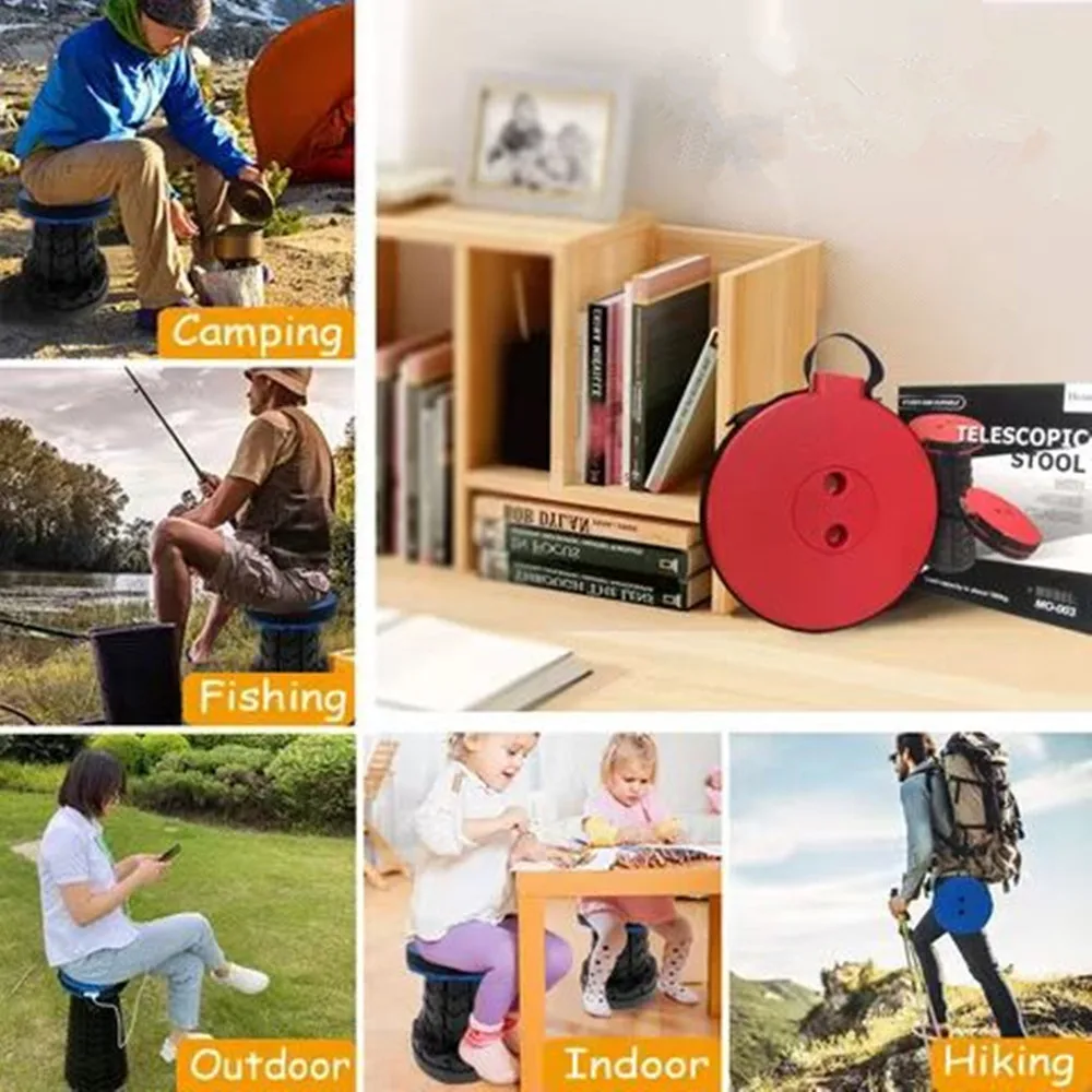 

Multi-color Outdoor Furniture Retractable Stool Beach Chairs Portable Stool Lounge Folding Chair Camping Stool Foldable Fishing