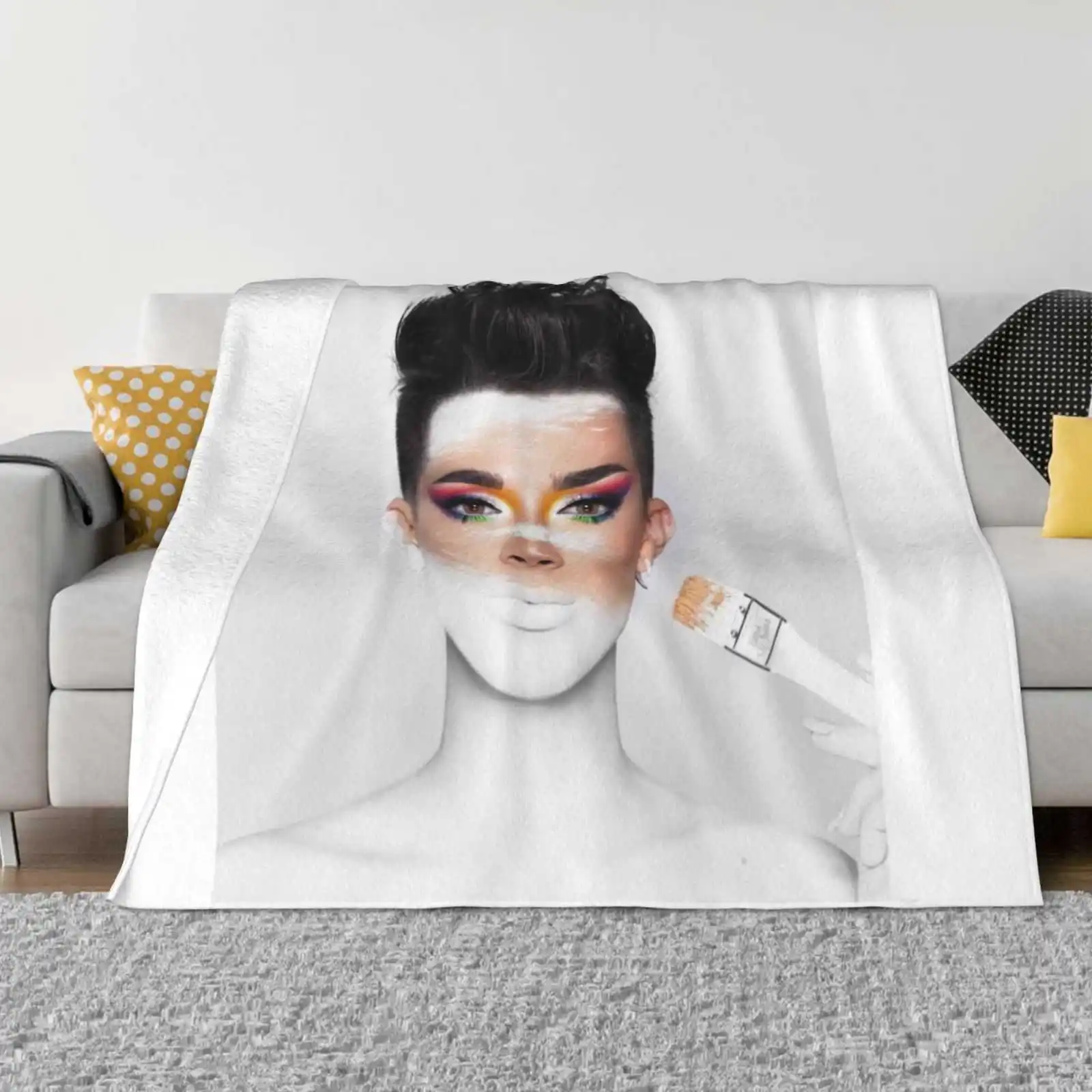 

James Top Quality Comfortable Bed Sofa Soft Blanket James Shane Dawson Makeup Vlogger Beauty