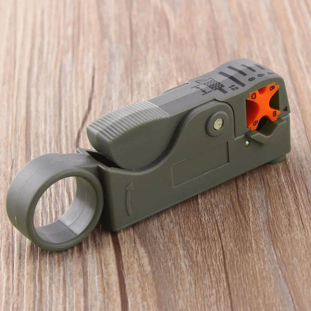 

New Arrival 1pcs MultiFunction Coaxial Cable Stripper/Cutter Tool Rotary Coax Stripper for RG59/6/58 Network Tool Hot Wolrdwide