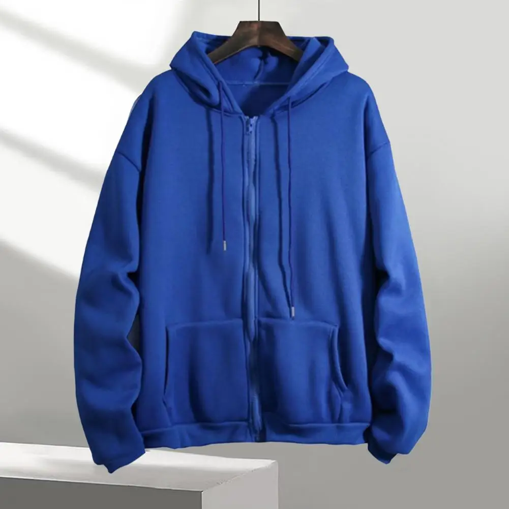 

Шикарная Осенняя толстовка с капюшоном, пальто с капюшоном, плюшевая Повседневная весенняя куртка, Мужская Толстовка С Карманами на шнурке,...