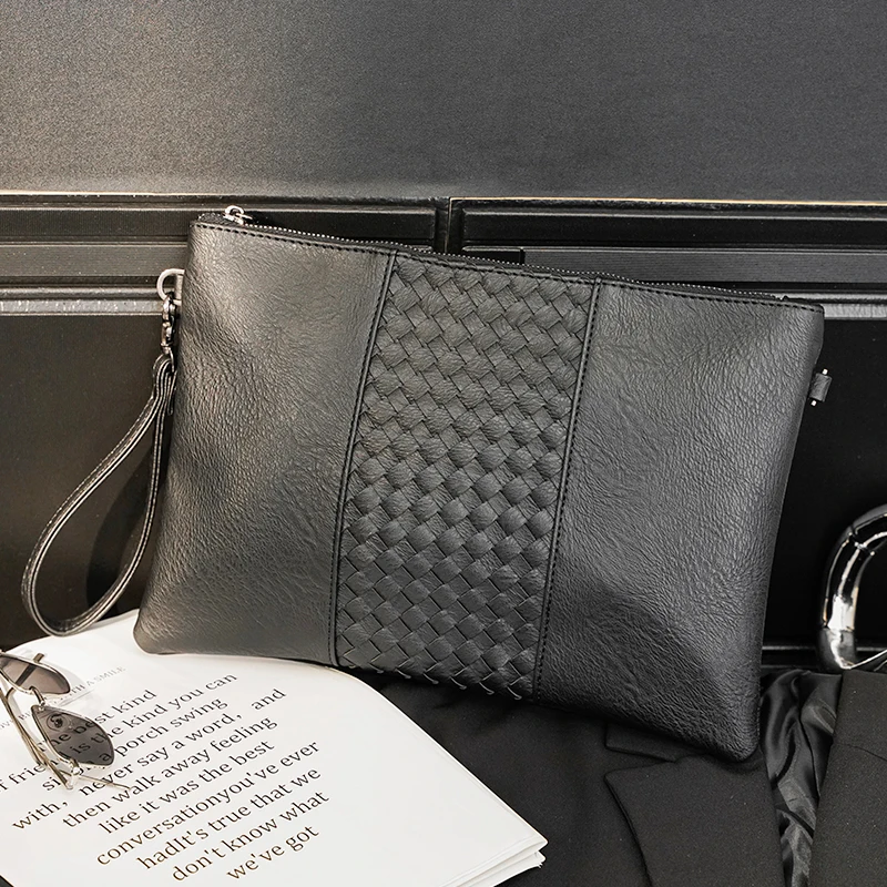

Мужская сумка-конверт, клатч с ремешком на руку и сумка для Ipad, японский деловой кошелек для хранения файлов, модная мужская сумка, Корейская кожа