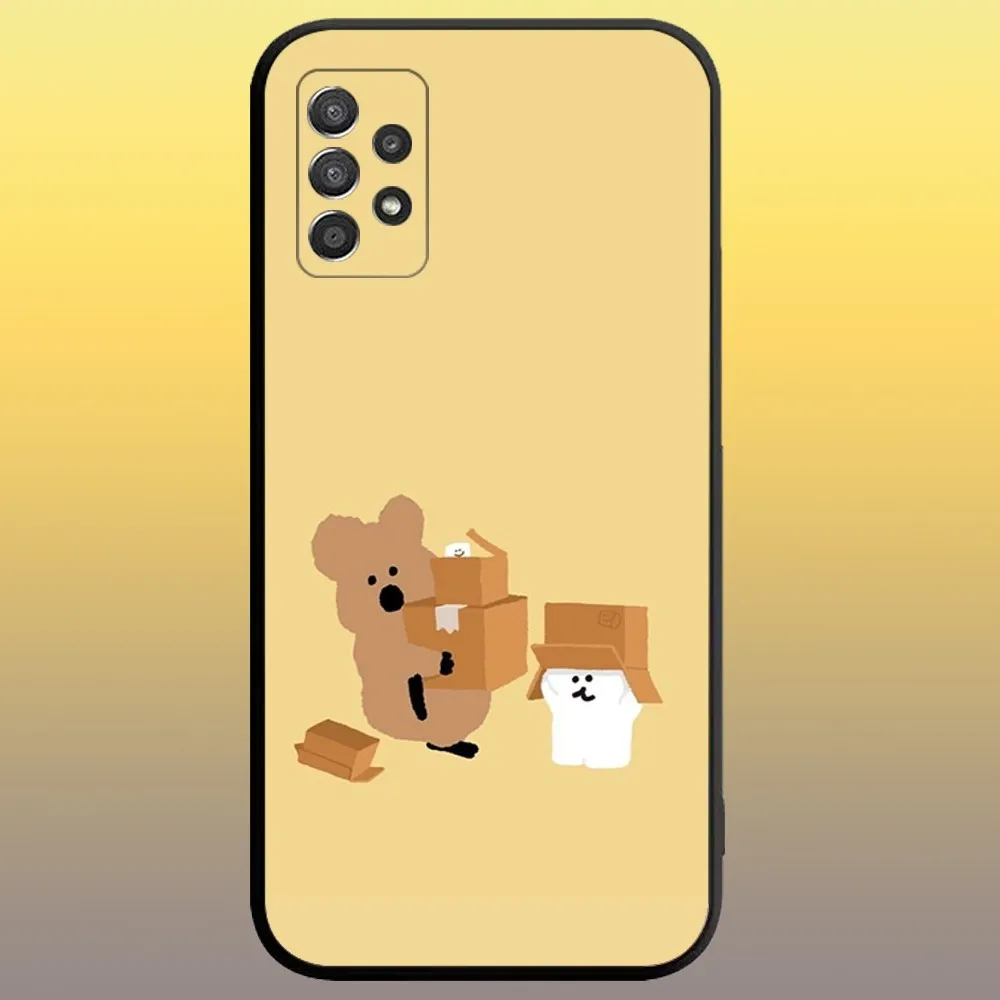 Модный корейский чехол для телефона Koala Dinotaeng SamsungA 91 80 73 72 71 70 53 52 51 42 41 40 32 31 22 21 20 13 S