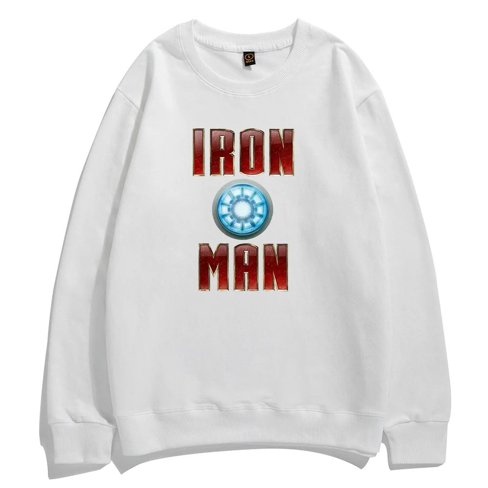 

The Avengers Iron Man Sweatshirts 90s Stylish happy Young Casual Hoodie Harajuku Crewneck Warm Pullover Superhero Clothes