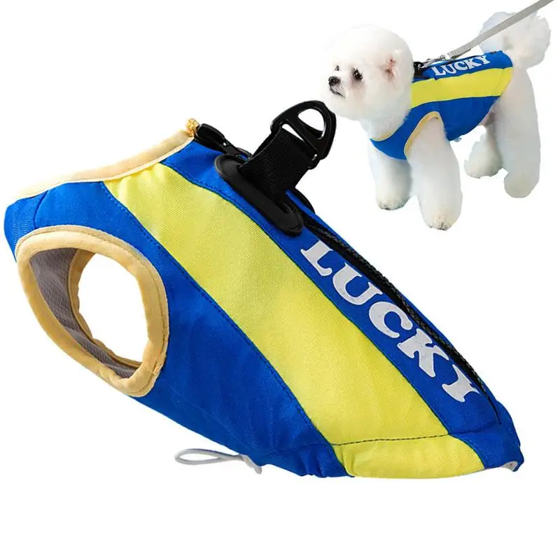 

Cooling Harness For Dogs Breathable Dog Vest With Traction Ring Comfortable Zipper On/Off Dog Cat Ice Collar Summer Supplies For