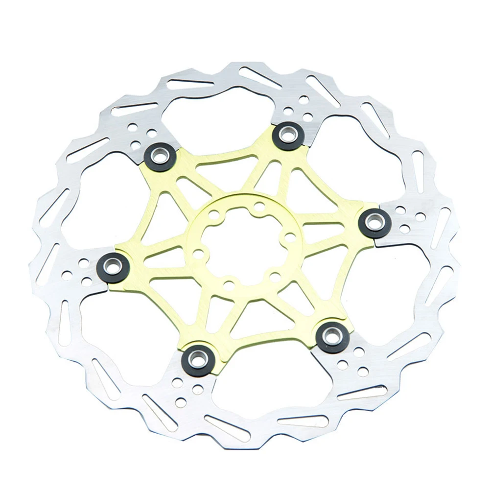 

SNAIL Mountain Bike Floating Disc Brake Pad 160/180/203mm MTB 6-Nail Disc Rotor 2mm Thickness Hollow Heat Dissipation Disc