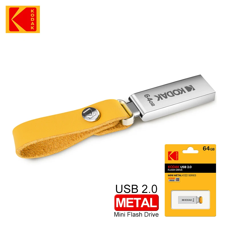 USB-флеш-накопитель KODAK компактный металлический 16-64 Гб |