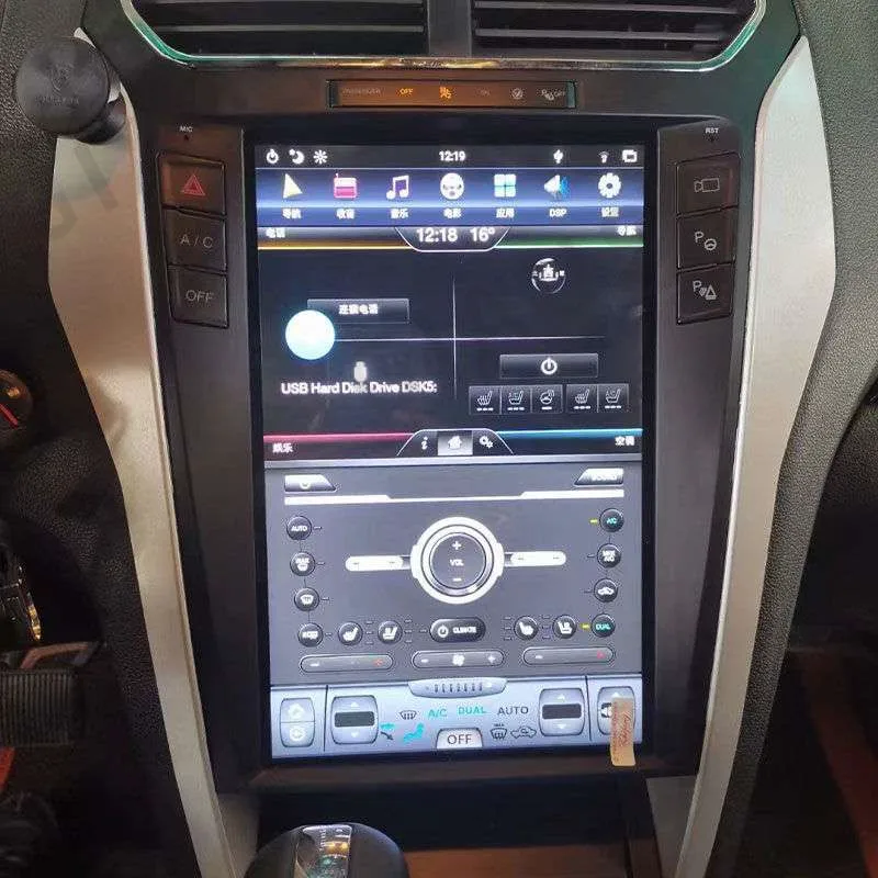 Для Ford Explorer 2011-2019 Android 12 автомобильный радиоприемник стерео экран Tesla