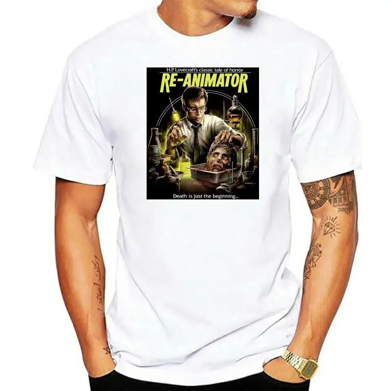 

Re Animator классический культ зомби фильм S M L Xl 2 3Xl футболка ужас комедия фильм 011067
