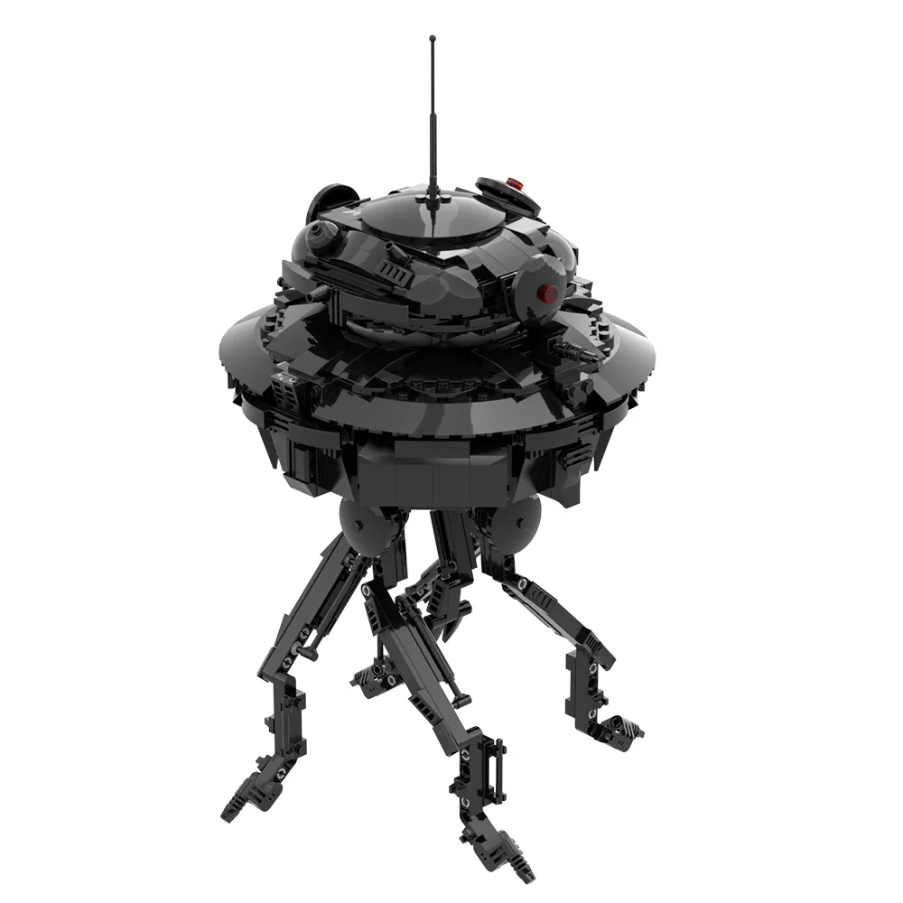 Фото MOC Imperialed Probe Droid - масштаб UCS, строительные блоки, модель Space War, масштаб UCS, зонд Droid, кирпичи, сборные игрушки, подарки для детей, сделай сам №2