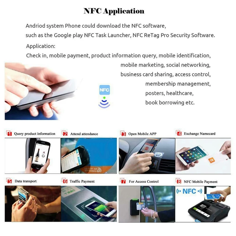 

300Pcs/Lot For NTAG215 NFC PVC Coins Chip Phones Available Labels Tag 215