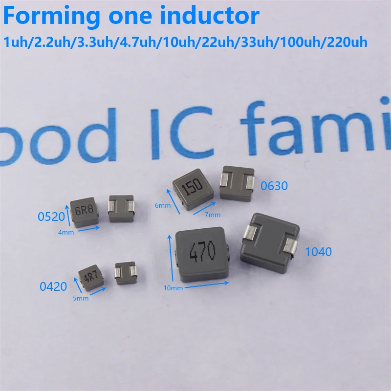 10 шт. встроенный индуктор Power smd индуктор 0420 0530 0630 0650 1040 1UH 2.2UH 3.3UH 4.7UH 10UH 22UH 33UH 47UH 100UH 470 100
