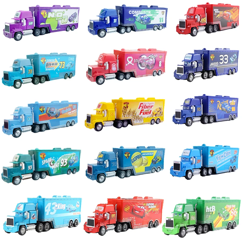 

Cars 3 Disney Pixar Cars 2 Toys Lightning McQueen Mack Uncle Truck Jackson Storm Mater 1:55 Diecast Metal Alloy Chick Hicks Toy