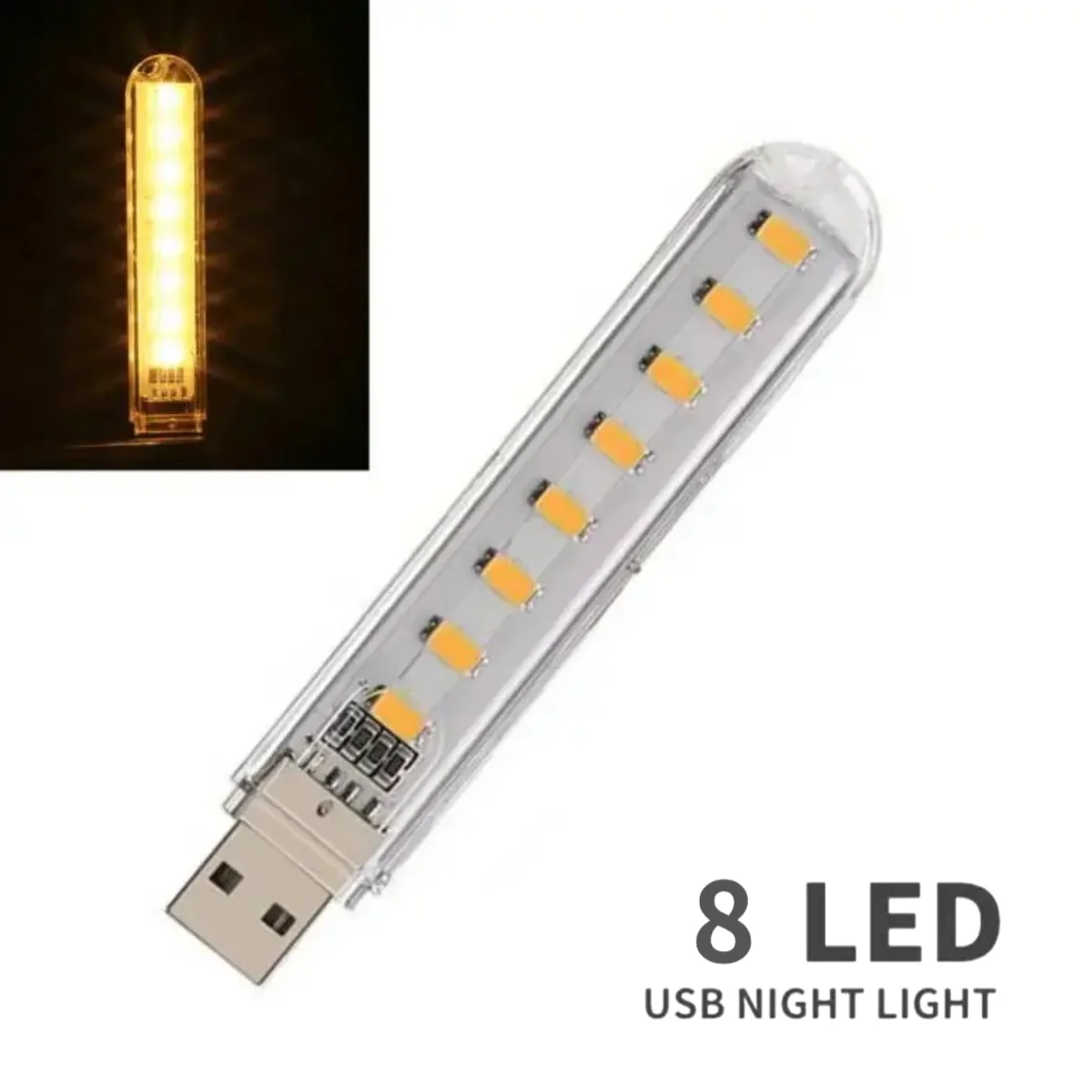 

USB лампа для чтения 24 светодиода белый/теплый свет