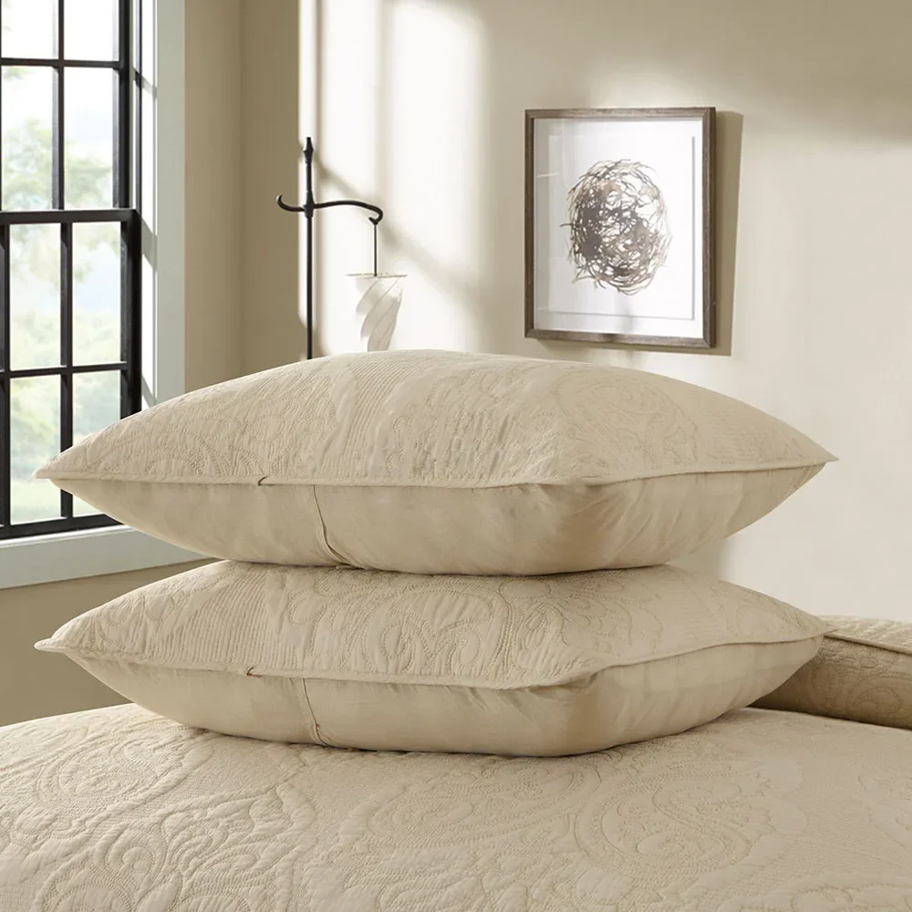 3 шт. хлопковое покрывало для кровати роскошное дамасское двойные покрывала и