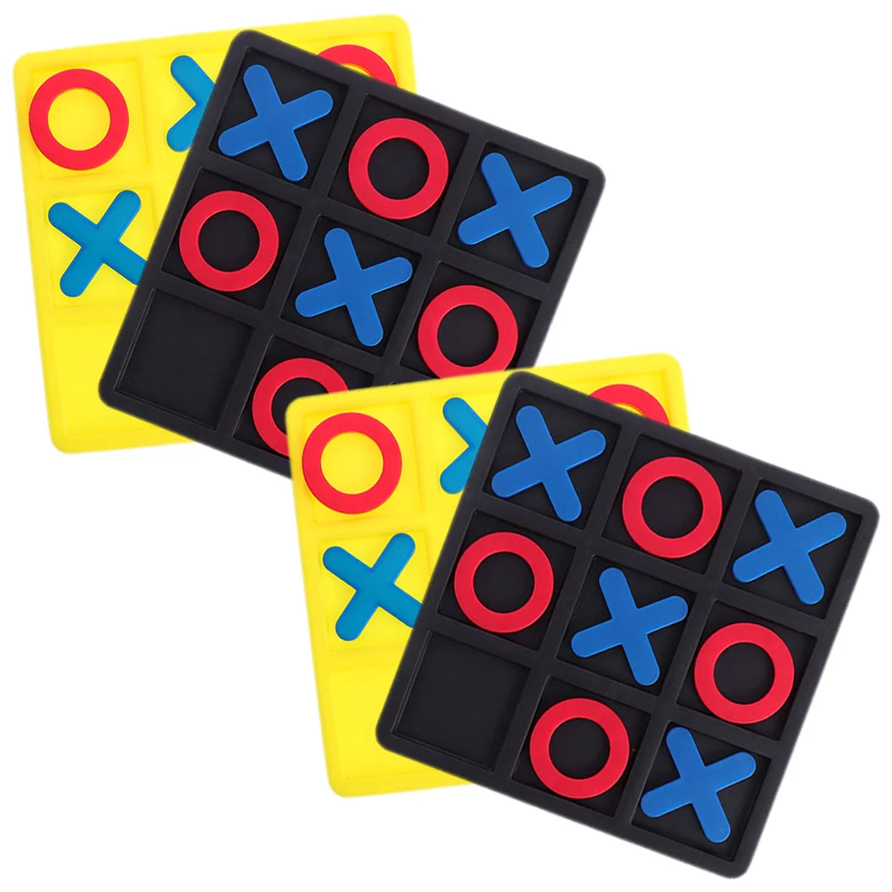 

4 набора, шахматы Xo, Детские Сенсорные игрушки, детская настольная игра, Детские поставки, интерактивные игровые вещи для родителей и детей