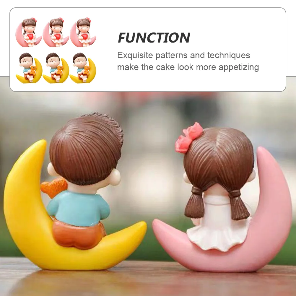 6 шт. свадебные украшения принадлежности для торта украшение Lovley скульптуры