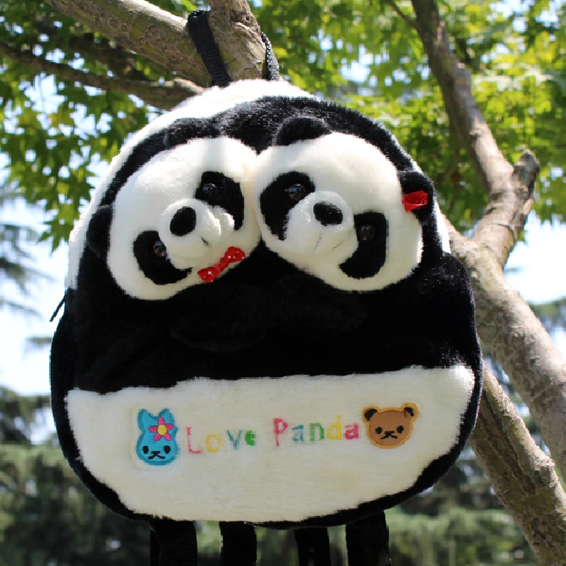 Children Panda Backpack Baby Boy Girl Bags Pupil Cartoon Cute Backpack Outdoor Travel Backpack Gift