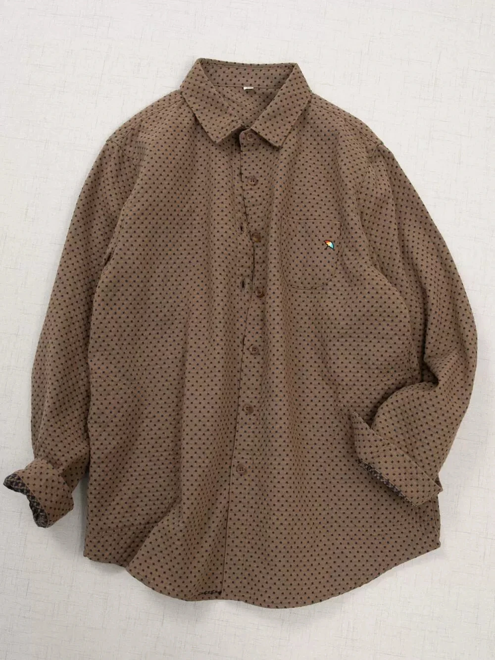 Женская двухслойная рубашка/блузка из дышащего мягкого хлопка с эффектом