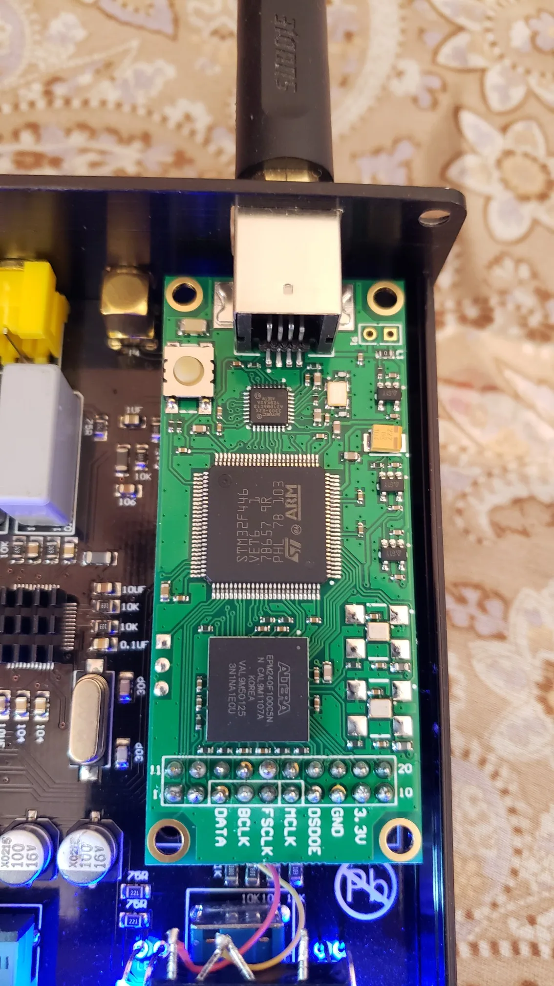 Nvarcher цифровой интерфейс USB PCM1536 DSD1024 совместим с Apple IPhone XMOS к I2S |