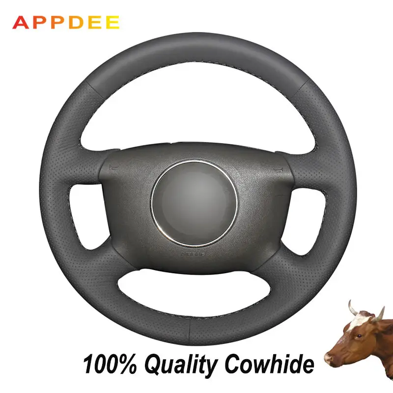 

Ручная строчка из Натуральной Черной Кожи APPDEE для Audi A6 2000-2003 2004 Audi A3 2000-2001 2003 A4 B6 2002