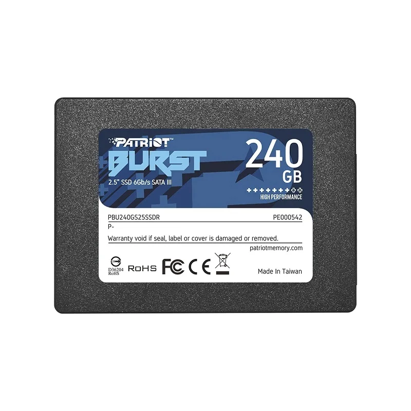 Patriot Burst PBU240GS25SSDR 2.5” 240GB SATA 3 SSD