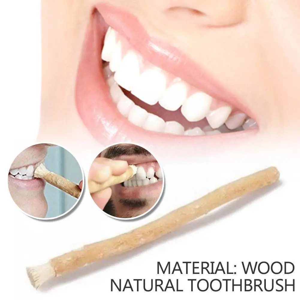 

Natural Wood Toothbrush Traditional Teeth Whitener Manual Friendly Travel Tooth Toothbrush bristle Soft Brush Tip wooden So T3O8