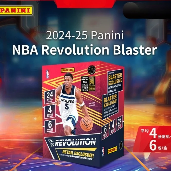 Фото Официальный набор Panini NBA Revolution Mega Box 2024-25: эксклюзивные вставные карточки Kaboom, баскетбольные коллекционные карточки, подарок для любителей хобби №2