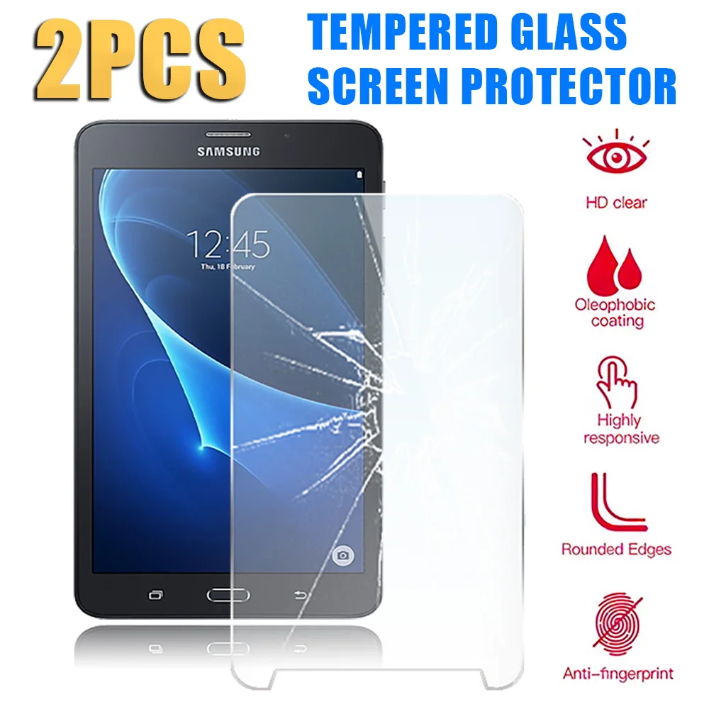 

2Pcs Tempered Glass for Samsung Galaxy Tab A A6 7.0 Inch SM-T280 SM-T285 Tablet 9H Full Coverage Screen Protector Film Cover