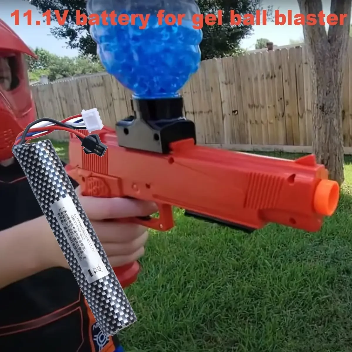 Shockli Water Bead Gel Ball Blaster 11 1 В 2000 мАч 18350 литий-полимерная аккумуляторная батарея с