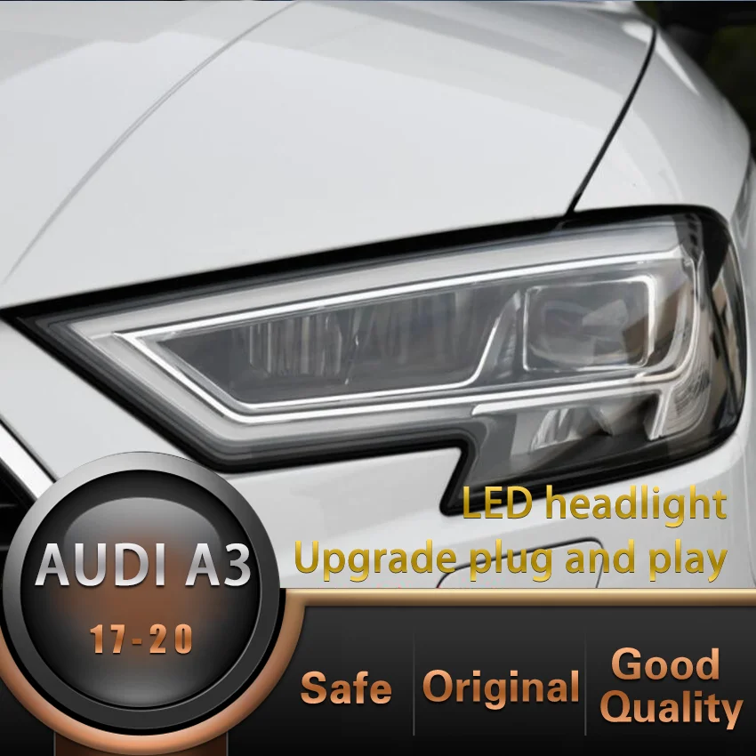 

Car Headlight Modification From Xenon To LED Plug And Play For 2017 2018 2019 2020 Audi A3 Modified Cars Headlamps Replacement