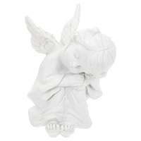 1pc resin angel figurine vivid desktop adornments delicate statue decoration white