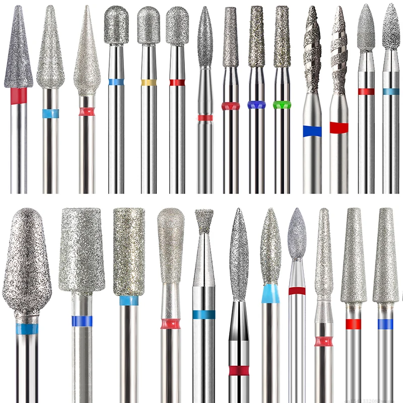 Алмазные фрезы для маникюра и ногтей карбидные удаления кутикулы роторные